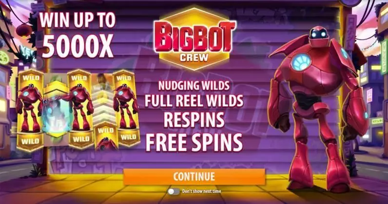 Big Bot Crew Quickspin Slot Game released in September 2018 - Re-Spin