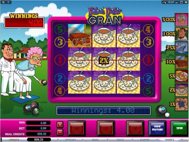 Billion Dollar Gran Microgaming Slot Game released in   - Free Spins