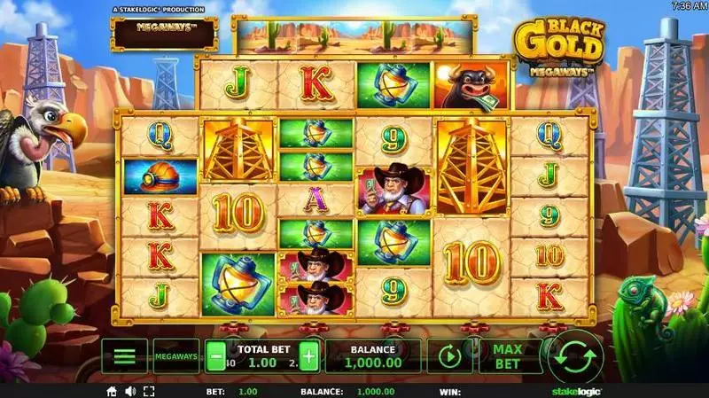 Black Gold Megaways StakeLogic Slot Game released in November 2019 - Multipliers