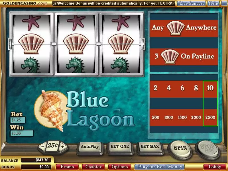 Blue Lagoon WGS Technology Slot Game released in   - 