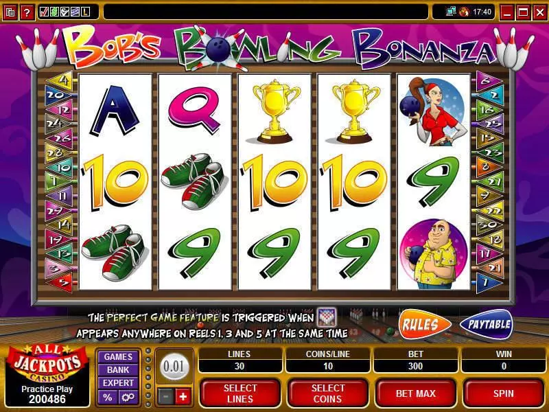Bob's Bowling Bonanza Microgaming Slot Game released in   - Second Screen Game