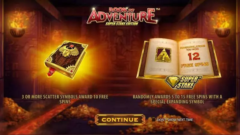 Book of Adventure: Super Stake Edition StakeLogic Slot Game released in June 2020 - Free Spins