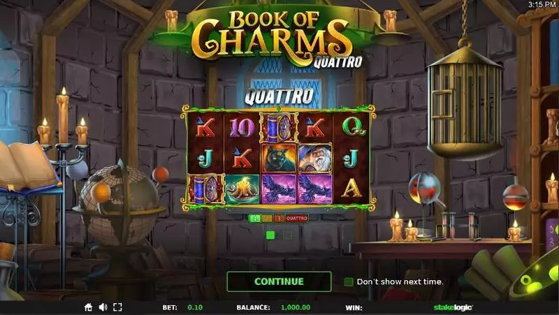 Book of Charms StakeLogic Slot Game released in September 2019 - Free Spins
