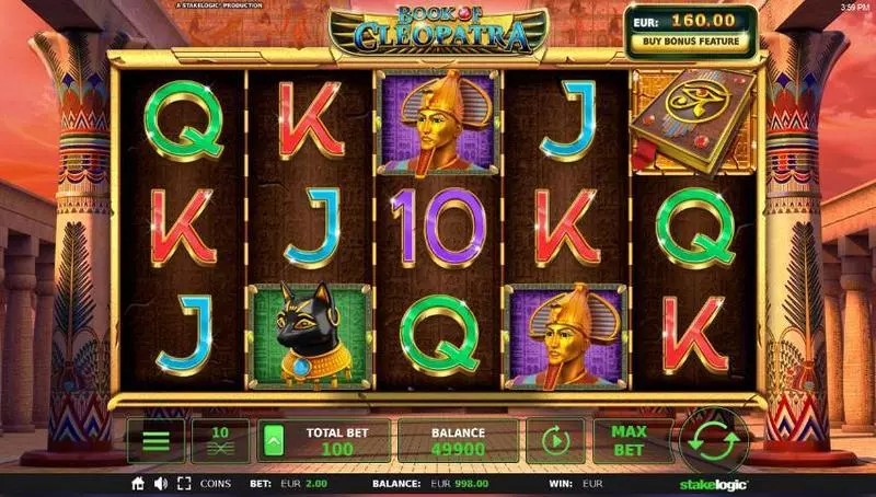 Book of Cleopatra StakeLogic Slot Game released in December 2018 - Free Spins