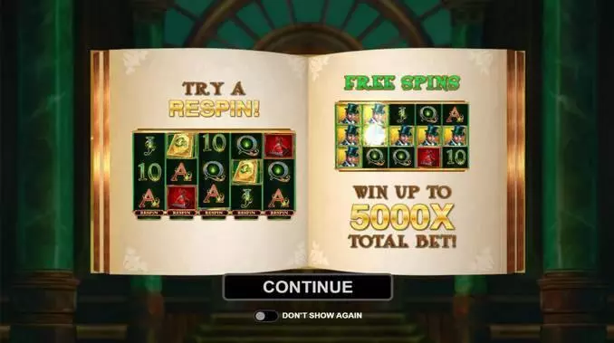 Book of Oz Microgaming Slot Game released in December 2019 - Free Spins