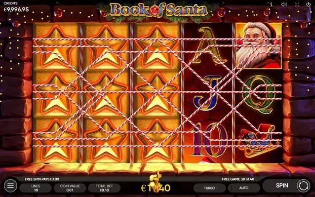 Book of Santa Endorphina Slot Game released in November 2019 - Free Spins