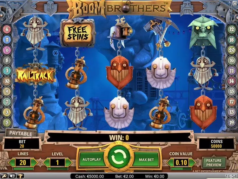 Boom Brothers NetEnt Slot Game released in   - Free Spins