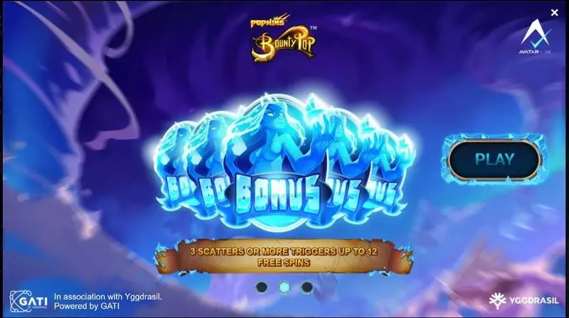 BountyPop AvatarUX Slot Game released in November 2020 - Wheel of Fortune