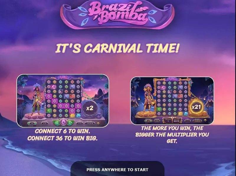Brazil Bomba Yggdrasil Slot Game released in February 2020 - 