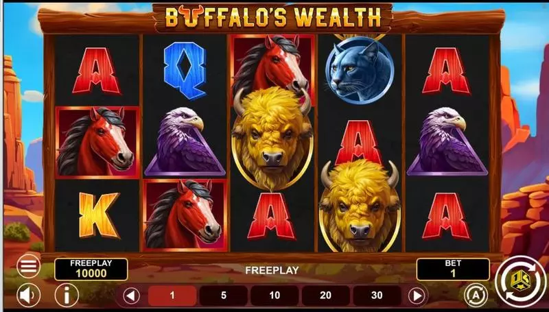 BUFFALO’S WEALTH 1Spin4Win Slot Game released in July 2024 - Free Spins