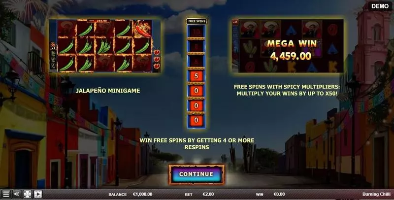 Burning Chilli Red Rake Gaming Slot Game released in April 2022 - Minigame