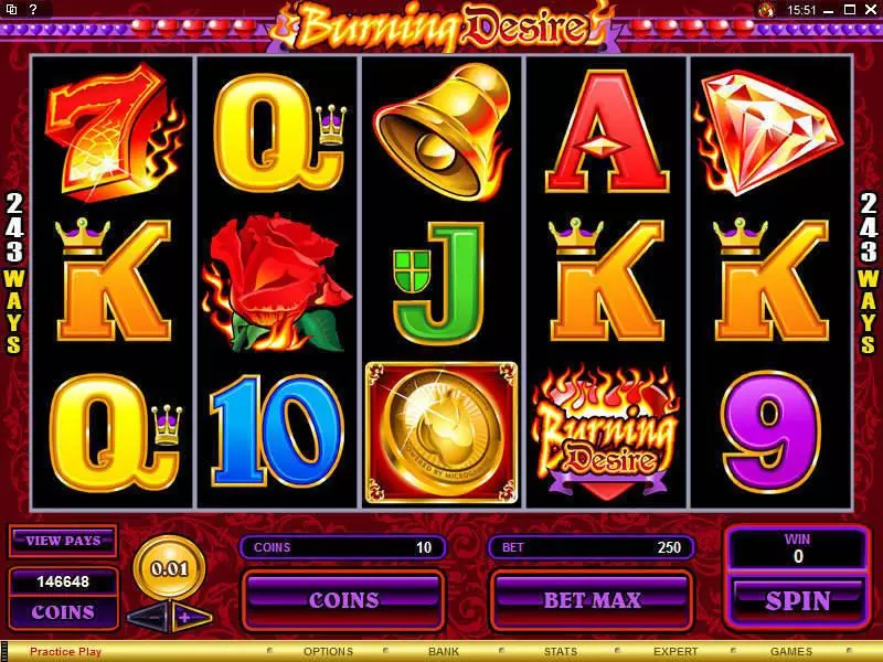 Burning Desire Microgaming Slot Game released in   - Free Spins
