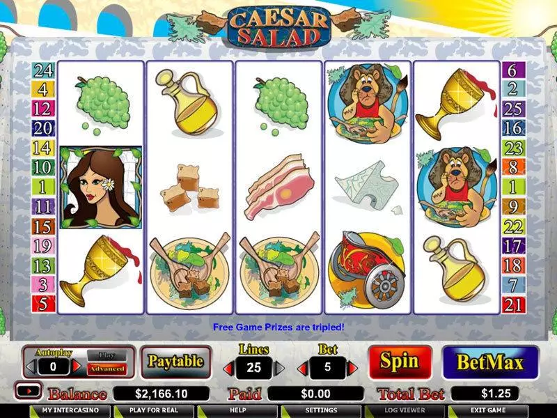 Caesar Salad CryptoLogic Slot Game released in   - Free Spins