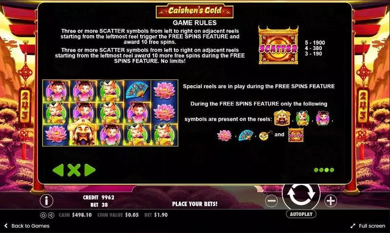 Caishen’s Gold Pragmatic Play Slot Game released in August 2017 - Free Spins
