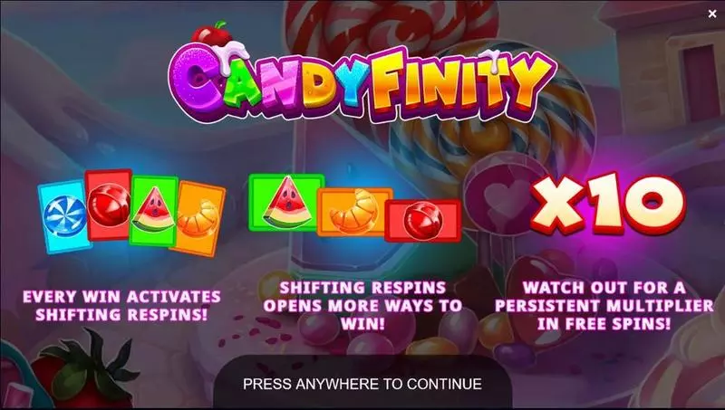 Candyfinity Yggdrasil Slot Game released in June 2023 - Free Spins