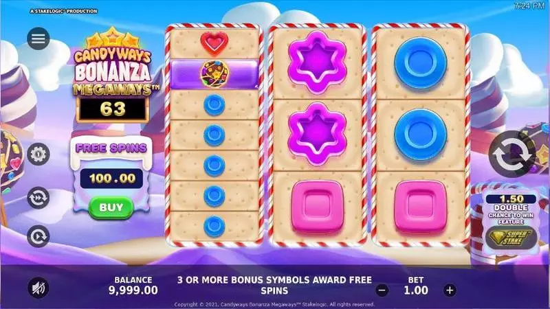 Candyways Bonanza Megaways StakeLogic Slot Game released in December 2020 - Super Stake