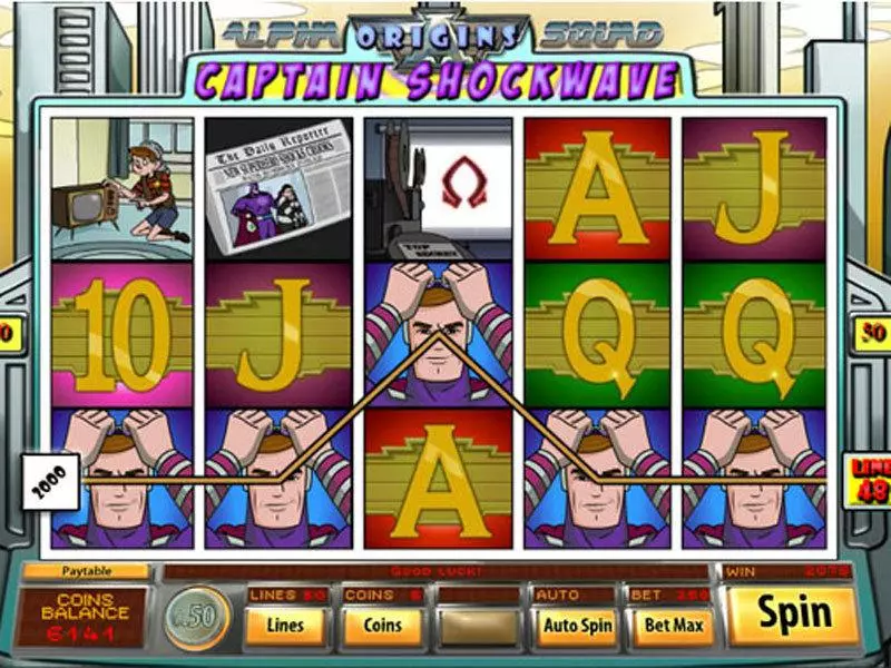 Captain Shockwave Saucify Slot Game released in   - Free Spins