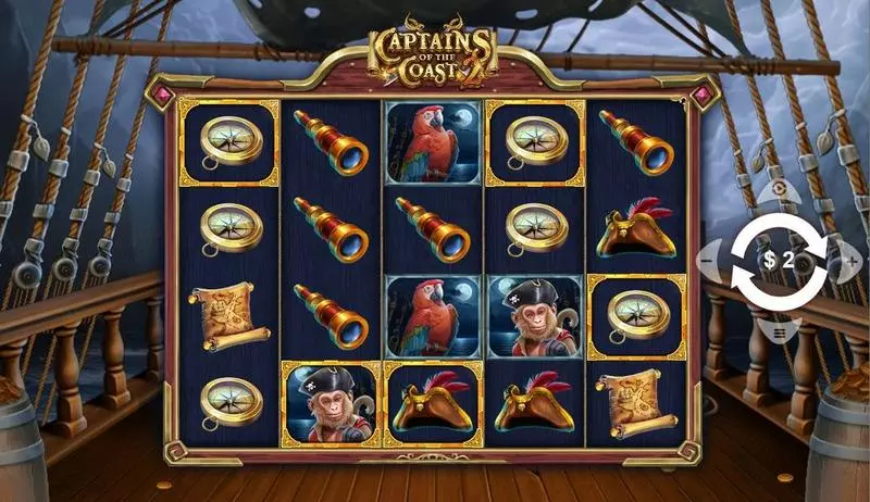 Captains of the Coast 2 Wizard Games Slot Game released in July 2024 - Locked Frames