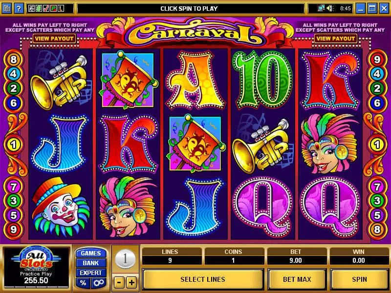 Carnaval Microgaming Slot Game released in   - 