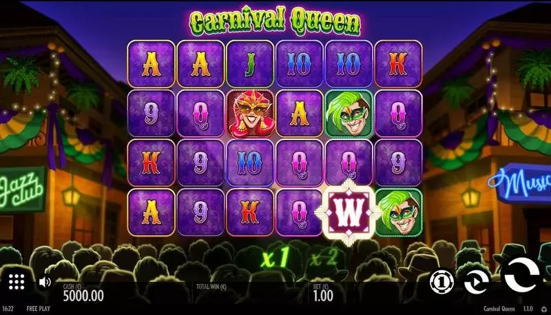 Carnival Queen Thunderkick Slot Game released in March 2019 - 