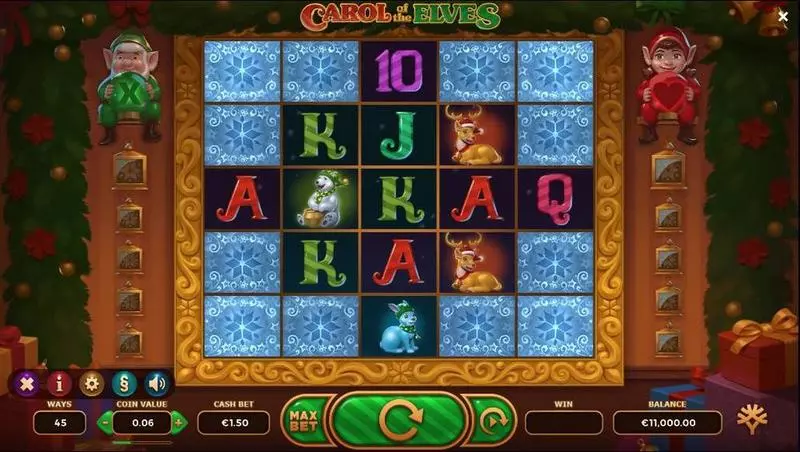 Carol of the Elves Yggdrasil Slot Game released in November 2020 - Re-Spin