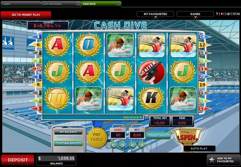Cash Dive 888 Slot Game released in   - Second Screen Game