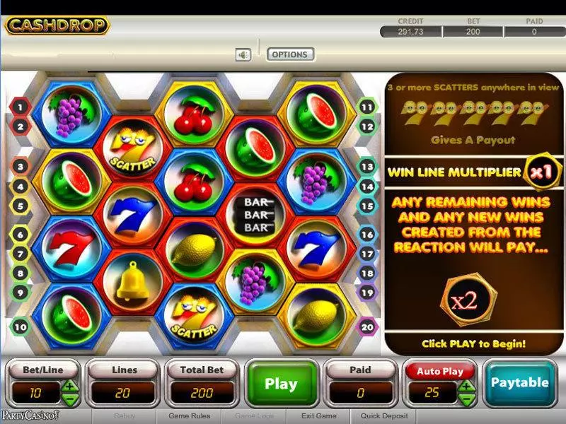 Cash Drop bwin.party Slot Game released in   - 