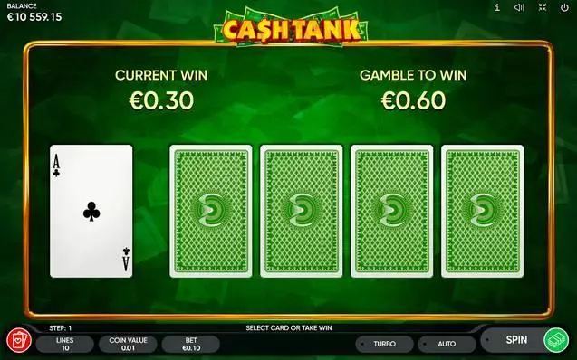 Cash Tank Endorphina Slot Game released in February 2020 - Re-Spin
