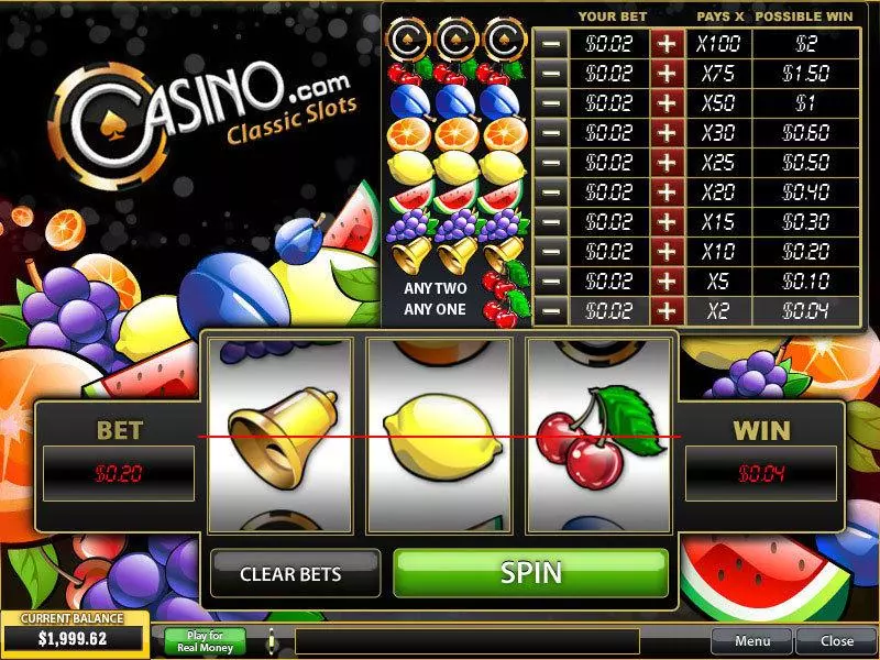 Casino.com Classic PlayTech Slot Game released in   - 
