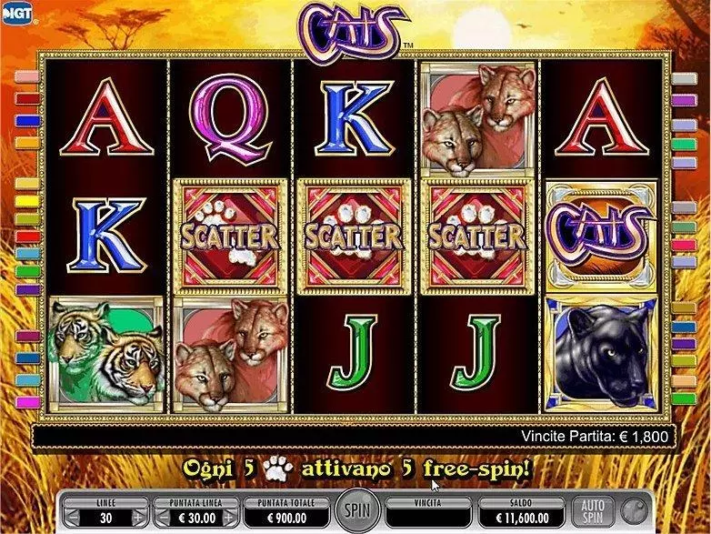 Cats IGT Slot Game released in   - Free Spins