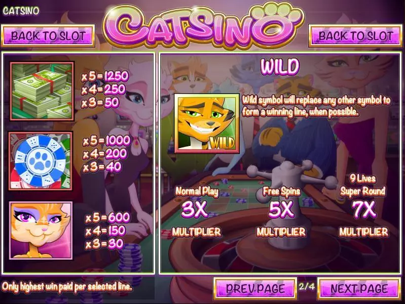 Catsino Rival Slot Game released in May 2016 - Free Spins