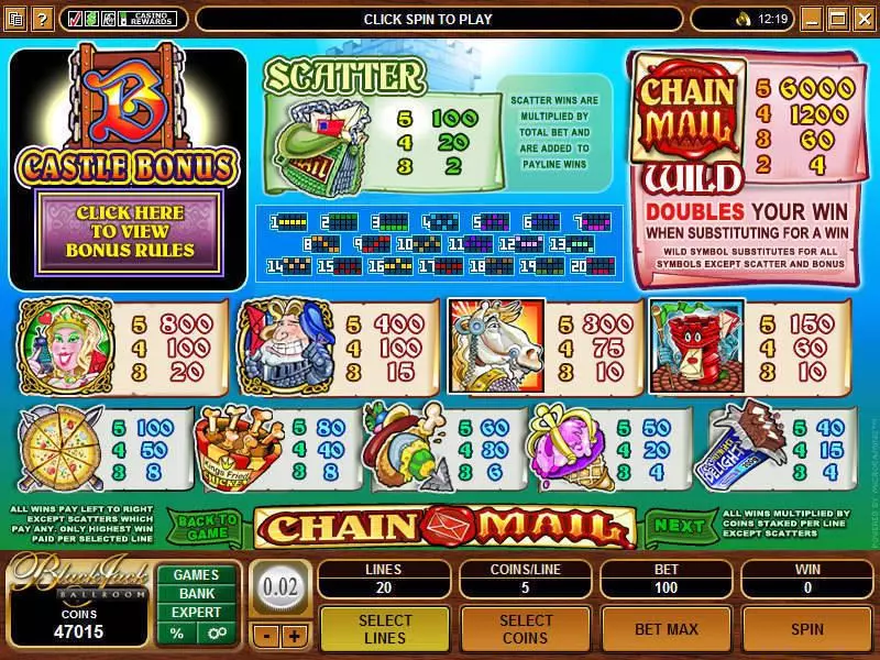 Chain Mail Microgaming Slot Game released in   - Second Screen Game