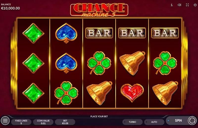 Chance Machine 5 Endorphina Slot Game released in December 2020 - 
