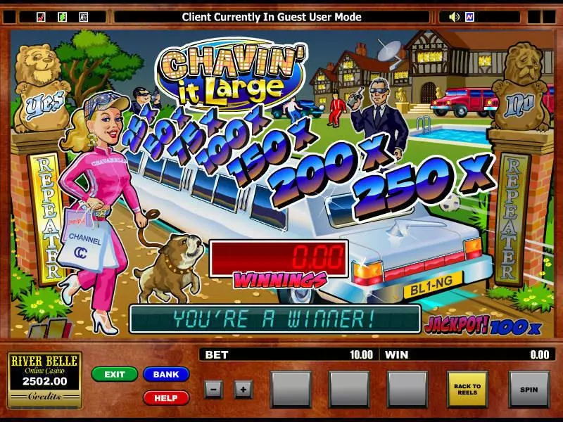Chavin' it Large Microgaming Slot Game released in   - Second Screen Game