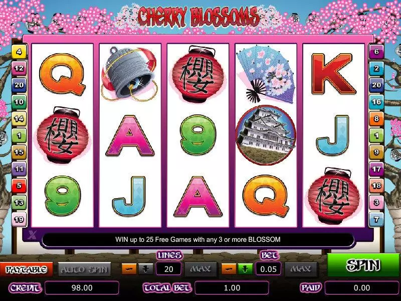 Cherry Blossoms Amaya Slot Game released in   - Free Spins