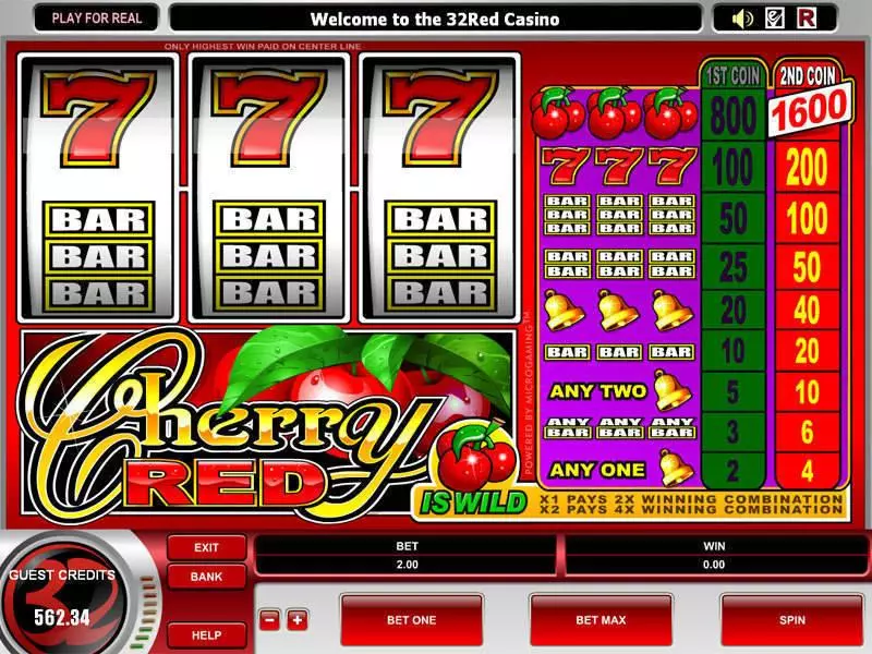 Cherry Red Microgaming Slot Game released in   - 