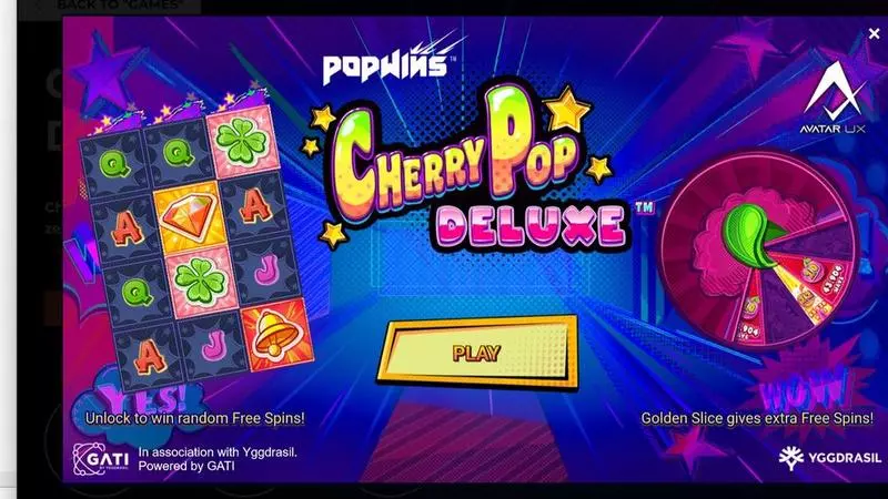 CherryPop Deluxe AvatarUX Slot Game released in May 2022 - Reward Reels