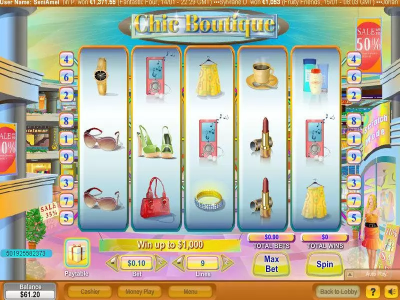 Chic Boutique NeoGames Slot Game released in   - 