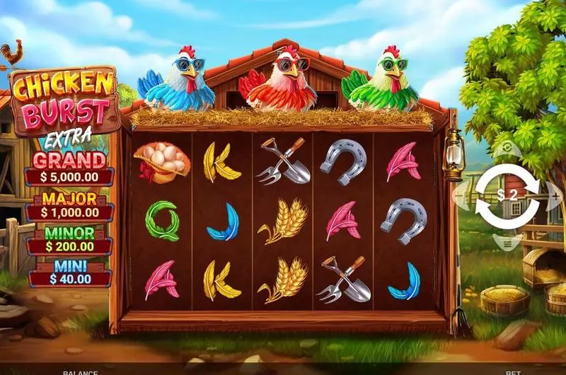 Chicken Burst Extra Wizard Games Slot Game released in August 2025 - Lock and Spin