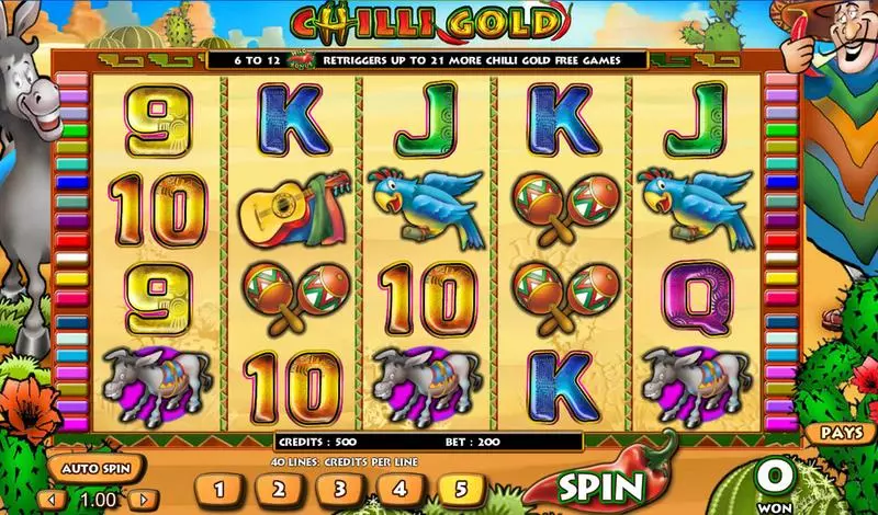 Chilli Gold Amaya Slot Game released in   - Free Spins
