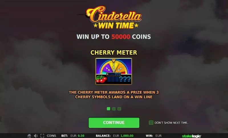 Cinderella Win Time StakeLogic Slot Game released in February 2018 - Wheel of Fortune