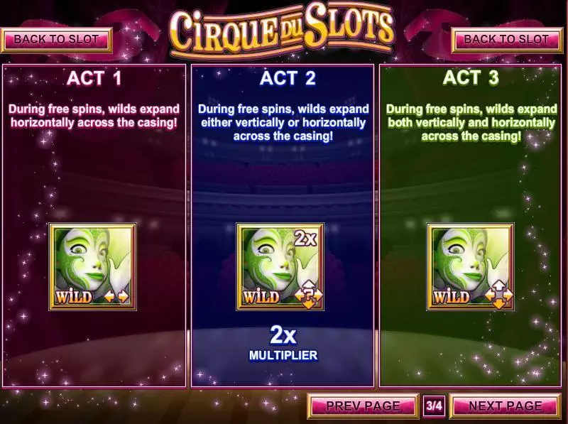 Cirque du Slots Rival Slot Game released in November 2015 - Free Spins