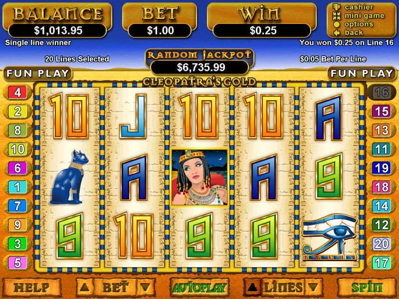 Cleopatra's Gold RTG Slot Game released in   - Free Spins