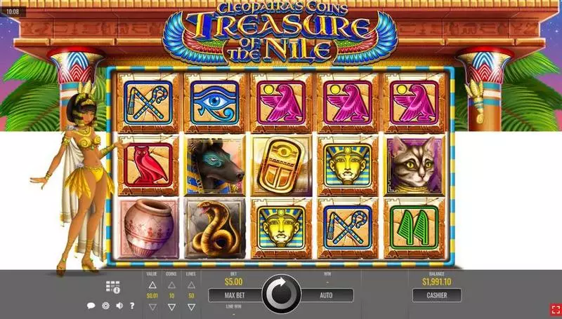 Cleopatra’s Coins: Treasure of the Nile Rival Slot Game released in February 2020 - 