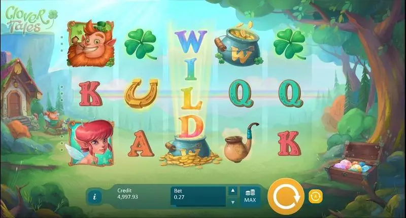 Clover Tales Playson Slot Game released in July 2017 - Free Spins