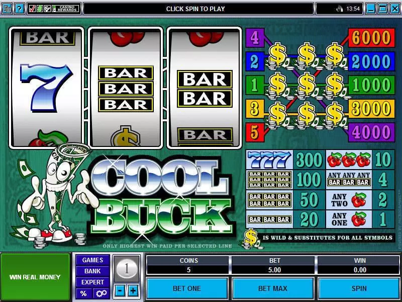 Cool Buck Microgaming Slot Game released in   - 