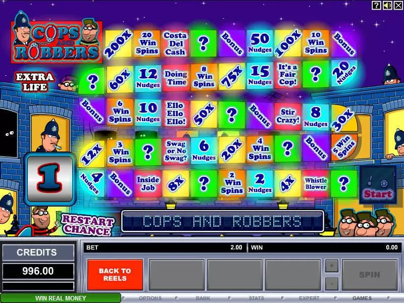 Cops and Robbers Microgaming Slot Game released in   - Second Screen Game