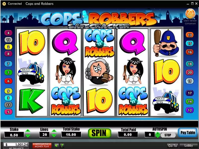 Cops and Robbers Safe Cracker 888 Slot Game released in   - Free Spins