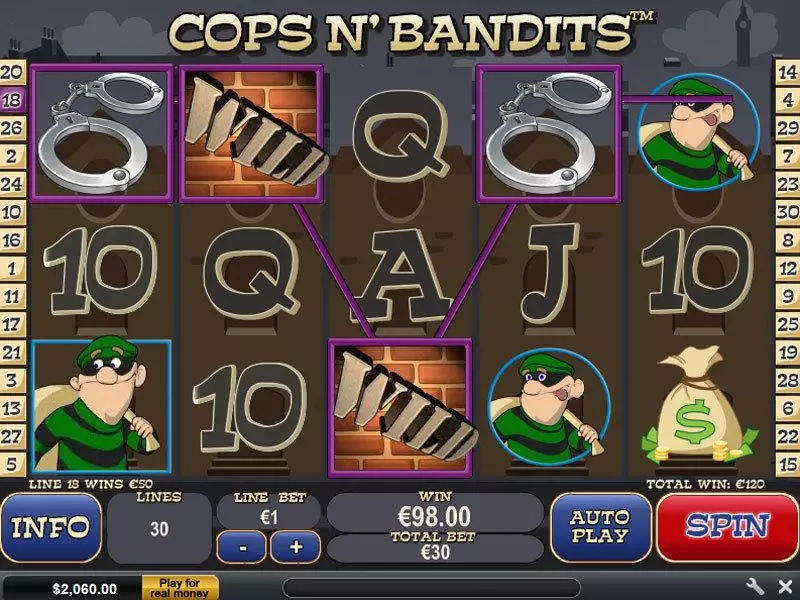 Cops n' Bandits PlayTech Slot Game released in   - Free Spins