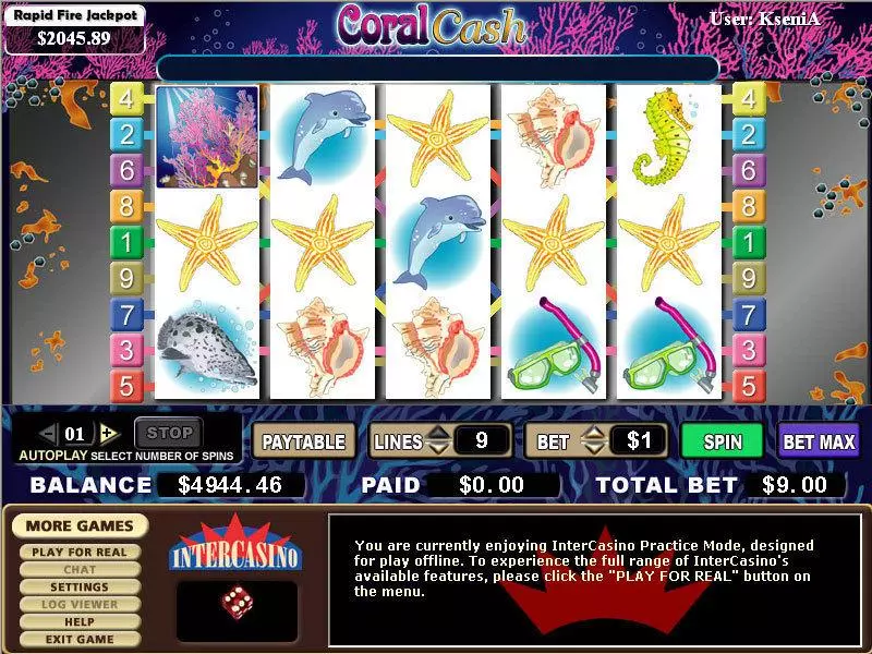 Coral Cash CryptoLogic Slot Game released in   - Free Spins